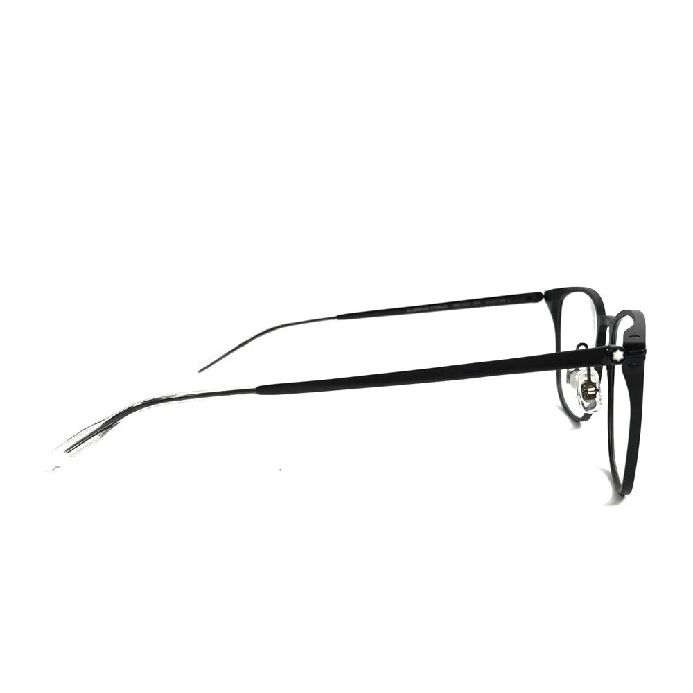 Montblanc Eyeglasses Frames MB0232O 001 Matte Black Square Full Rim 51-21-145